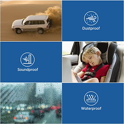 Car Door Edge Guards 32Ft(10M) Universal Rubber U Shape Edge Trim Car Door Protector Edge Guards Rubber Seal Protector for Most Car Rucks SUV Installation, No Glue Required, Black