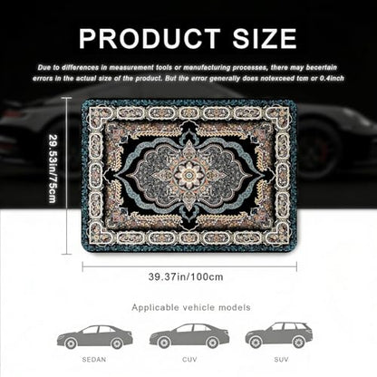 Car Trunk Mat - Universal Size 29" x 39", Bohemian Style Cargo Liner, Car Accessory for SUVs/Sedan/Wagons, Durable Protective Mat, Trunk Liner for Families/Travel Enthusiasts - style: Bohemian style-6