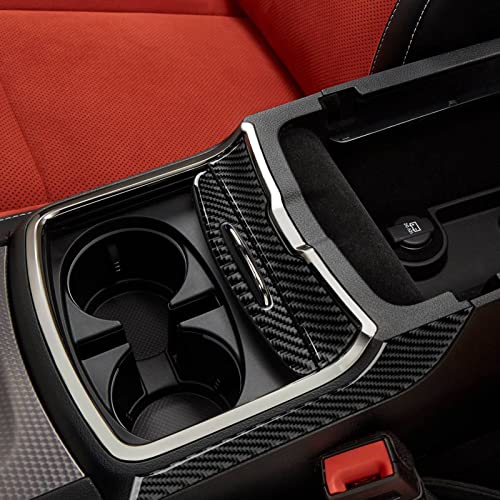 for 2011-2023 Dodge Charger / 2015-2023 Chrysler 300 Accessories Center Armrest Box Cover Decals Carbon Fiber Stickers - color: 4pcs Armrest Storage Box