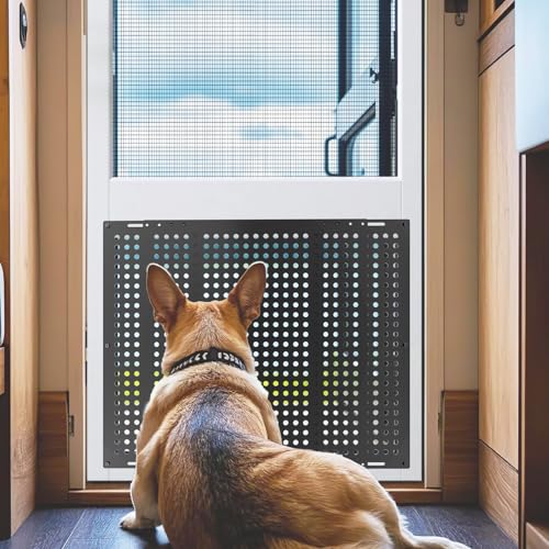RV Screen Door Protector, RV Entry Screen Door Grille Adjusts from 22"- 31.5", Protector Guard for Inside RV Camper Trailer Pets Kids Protection