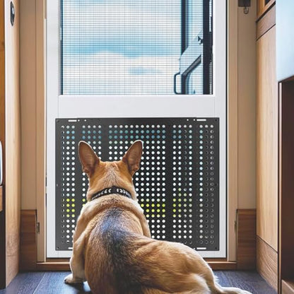 RV Screen Door Protector, RV Entry Screen Door Grille Adjusts from 22"- 31.5", Protector Guard for Inside RV Camper Trailer Pets Kids Protection