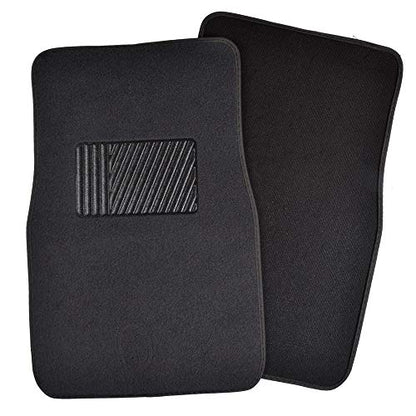 Motor Trend Premium Inter-Lock Backing Carpet Car Floor Mats - Front & Rear, Thick & Durable Auto Protection, Fits Most Cars Truck SUV Coupe Sedan - color: Charcoal