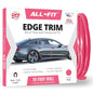 Car Door Edge Protector – Universal DIY Edge Trim to Prevent Scratches & Dings – Flexible Adhesive Molding Trim for Cars, Trucks & SUVs (10 Ft - Pink)