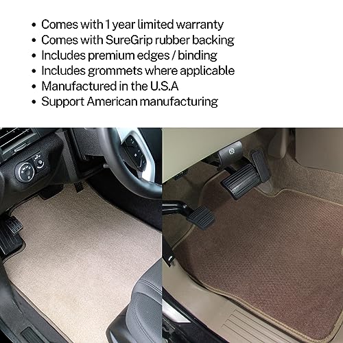 Custom Fit Front Carpet Floor Mats, Black, Compatible with Volvo XC60 2017 2016 2015 2014 2013 2012 2011 2010