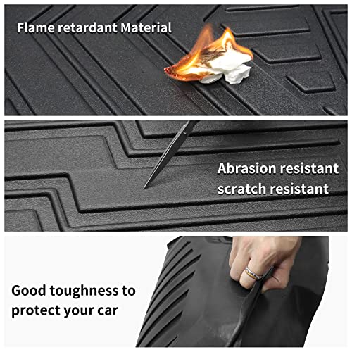 for 2013-2018 Nissan Altima Floor Mats & Trunk Cargo Liner Set All Weather TPE Rubber Mat Black (for 2013-2018 Nissan Altima) - color: 2013-2018 Nissan Altima