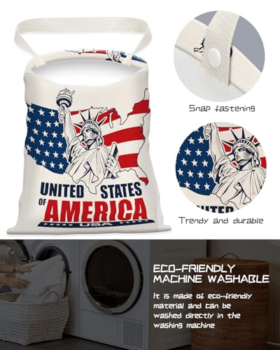Car Trash Can, Seat Back Hanging Car Trash Bag, Cute Canvas Car Garbage Bag, Essential Car Trash Bin Car Organizers USA Mapping - color: USA Mapping
