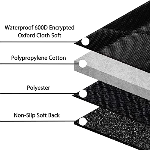 Dog Car Seat Cover, Waterproof Nonslip Pet Seat Cover for Back Seat with Storage Pockets Mesh Visual Window, Heavy Duty Scratchproof Pet Dog Seat Cover Hammock for Cars Trucks and SUVs