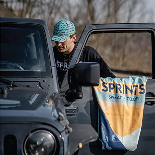 Sprints Athletic Running Towel, Full-Sized, Car Seat Cover - Moisture Wicking (Sasquatch) - color: Sasquatch