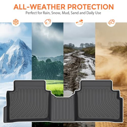 Floor Mats for Kia Forte S/EX/FE/LX/LXS/GT/GT-Line 2019-2026, Custom Fit Heavy Duty TPE All Weather Protection, Waterproof Non-Slip Black (Two-Row Floor Mats & Cargo Liner) - style: 11) For Kia Forte S/EX/FE/LX/LXS/GT/GT-Line | 2019-2026 | Full Set