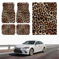 Automotive Floor Mats 5 Pcs, Universal Car Floor Mats, Leopard Print Cargo Liner, Car Accessory for SUVs/Sedan/Wagons, Durable Protective Mat, Trunk Liner for Families/Travel Enthusiasts - style: Bundle 2