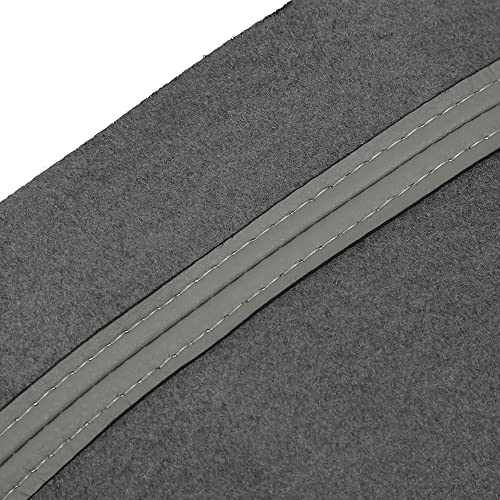 X AUTOHAUX 1 Pair Synthetic Leather Car Front Door Panels Armrest Cover Gray for Honda Civic 2006 2007 2008 2010 2011 Sedan - color: Gray