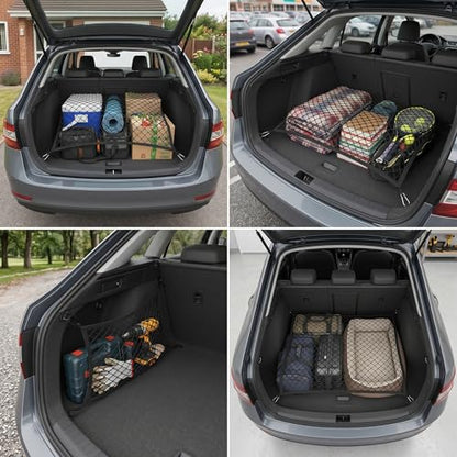 Cargo Net Suitable for Daily Light Loads of SUV Trucks,Mesh Organizer 4'x3.3' Stretches to 7'x6',Highly Elastic Truck Bed Net for Pickup Truck Bed - size: 4'x3.3'