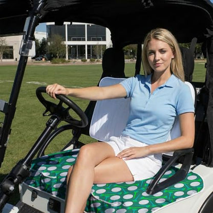 Golf Cart Seat Covers Golf Cart Seat Towel Blanket Group - color: Green Golf with Pocket 2