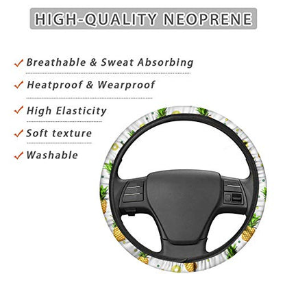 GLENLCWE Southwestern Navajo Native African Aztec Print Universal 15 inch Car Steering Wheel Cover,Anti-Slip Steering Wheel Cover - color: Southwestern Navajo