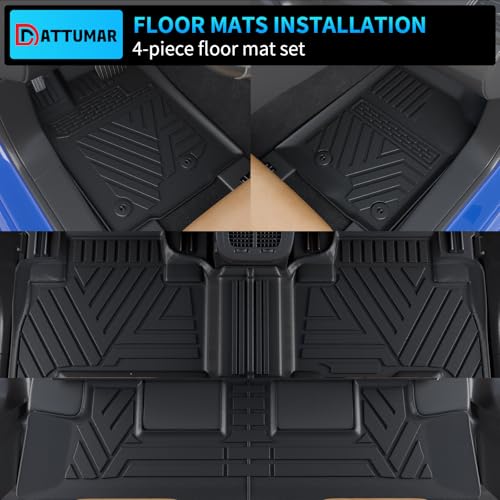 Floor Mats Compatible with 2013-2024 Toyota 4 Runner 7 Seat Cargo Mat Liner Back Seat Cover Protector 2023 4Runner Accessories (Fit 7 Seat, Floor Mats+Trunk Mat+2nd & 3rd Row Backrest Mats) - size: Trunk Mat+2nd&3rd Row Backrest Mats+Floor Mats