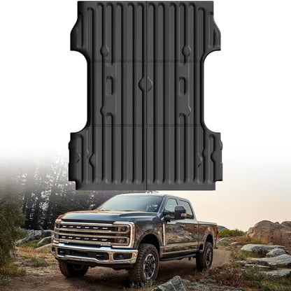 Truck Bed Mat Bed Liner Fit for Ford F250 F350 F450 2017-2026 Super Duty (6.8FT,81.9" Bed), Not Fit Drop-in Liner - style: 9)2017-2026 |Ford Super Duty F250/F350/F450 Bed Mat (6.8FT)
