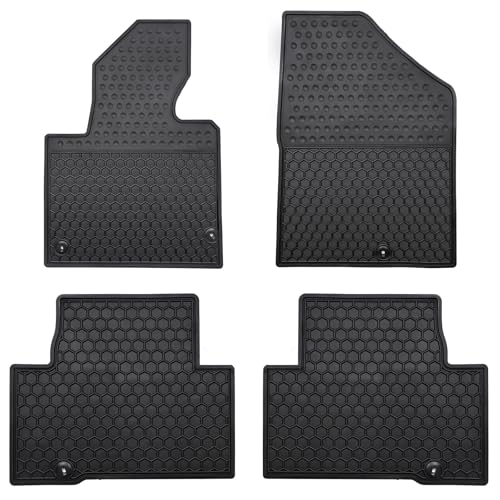 Car Floor Mats Custom Fit for Hyundai Santa Fe Sport 2013 2014 2015 2016 2017 2018 Odorless Washable Heavy Duty Rubber (All Weather) Floor Liners Front and Rear Row Set Black - color: Black, size: Floor mats 2013-2018 （Sport Only)