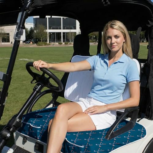 Golf Cart Seat Covers Golf Cart Seat Towel Blanket Group - color: Blue Golf with Pocket