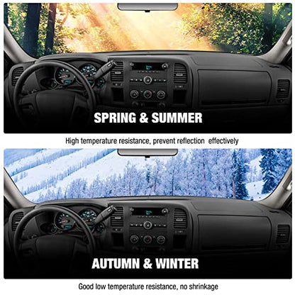 Dashboard Dash Cover Mat Carpet Compatible with 2015-2018 F150(with Center Speaker) - size: 2015-2018 FORD F150