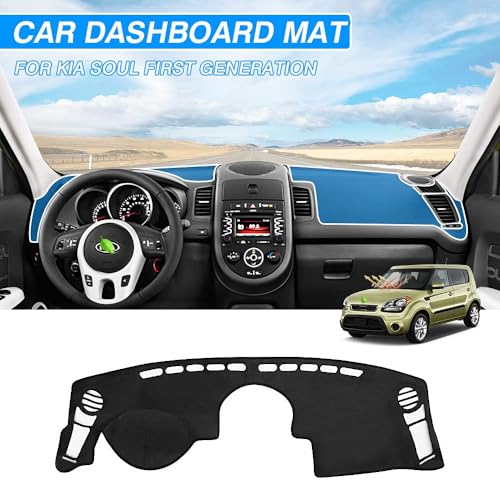CARTIST Soul Dash Cover-Dashboard Cover for 2010 2011 2012 2013 Kia Soul No Glare Pad Dash Mat for Soul Interior Accessories[Non-Slip and Sun Protection] - size: Dash Mat for Kia Soul