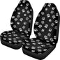 Dreaweet White Dog Paw Print Car Seat Covers for Women 2 Front Set Cute Car Accessories Washable Front Seat Cover Universal Fit Most Vehicle SUV Sedan Trucks - color: White Dog Paw Print