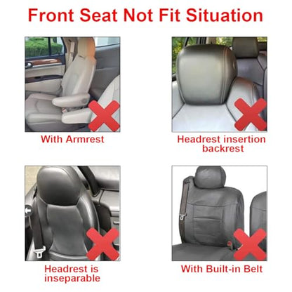 9PCS Car Seat Covers Full Set, Polyester Washable Vehicle 5-Seats Protectors with Headrest Cover, Comfortable Automobile Seat Interior Protection, Universal for Sedan Truck SUV (Purple)