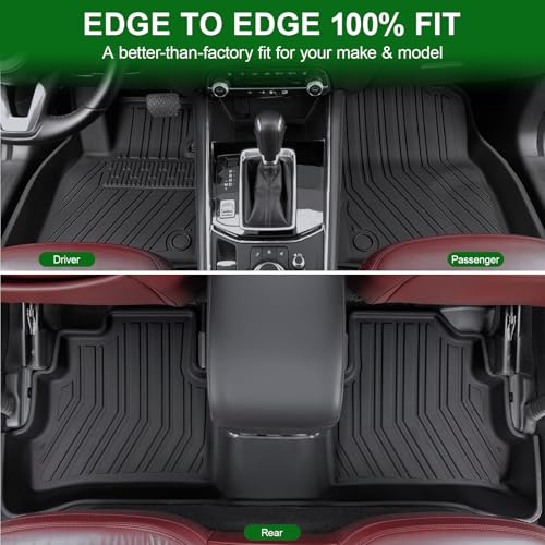 Floor Mats for 2017-2025 Mazda CX-5, TPE All Weather Durable Floor Liners Door Sill Guards for Mazda CX5 Accessories