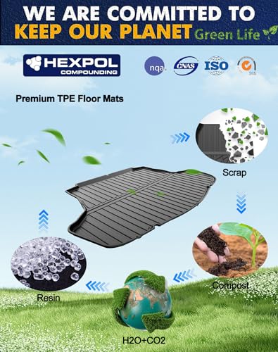 Original 2018-2025 Camry Cargo Liner for Toyota Camry All Model - Custom Fit All Weather TPE Trunk Mat - 100% Protection - 3D Shaped Laser Measured Cargo Mat for Toyota Camry/Camry Hybrid 2018-2025 - style: (1)Toyota Camry 2018-2025 Cargo Liner