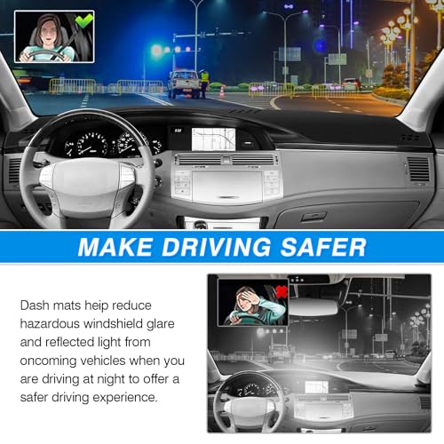 CARTIST Dash Cover for 2005-2010 Toyota Avalon Accessories,Non-Slip Polyester Dashboard Cover Mat Anti-Glare UV Sun Protection Protector