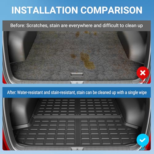 Cargo Liner Compatible with 2022 2023 2024 2025 2026 Tucson Rear Trunk Mat Cargo Mat Trunk Liner Replacement for 2022 2023 2024 2025 2026 Tucson Accessories - color: Upgraded Rear Trunk Mat