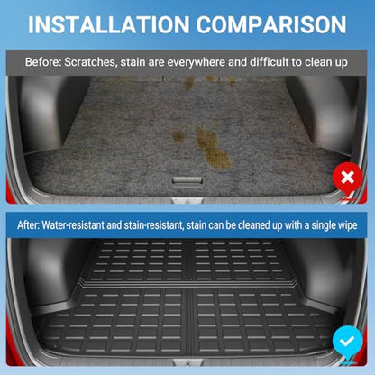 Cargo Liner Compatible with 2022 2023 2024 2025 2026 Tucson Rear Trunk Mat Cargo Mat Trunk Liner Replacement for 2022 2023 2024 2025 2026 Tucson Accessories - color: Upgraded Rear Trunk Mat