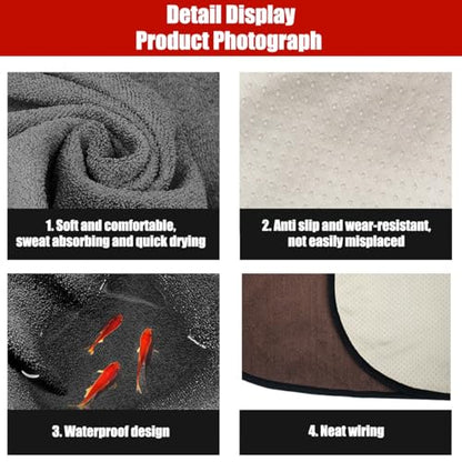 Ameican Flag Waterproof Towel Car Seat Cover, Sweatproof Non Slip Bucket Carseat, Patriotic Machine Washable Vehicle Bucket Frontseat Protector Accessories, Universal Fit(Flag)
