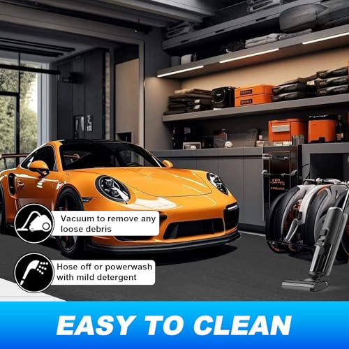 AAIN Oil Spill Mat (17' x 7'4"), Garage Floor Mat, Absorbent Oil Pad, Premium Maintenance Mat, Waterproof, Protect Garage Surface from Spill & Stain, Reusable, Washable, Durable, Black - style: 17' x 7'4"