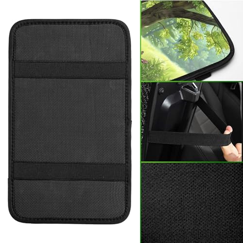 Universal Auto Center Console Pad and 2Pcs Car Coasters Set, Anti Slip Soft Neoprene Car Armrest Seat Box Cover Protector Universal Fit - Car Interior Accessories, Pampas Deer - color: 492