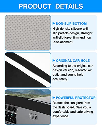 Autorder Dashboard Cover Mat for 1986-1993 Chevy Chevrolet S10 Blazer/GMC S15 Jimmy Sonoma/1991-1994 Oldsmobile Bravada Accessories Dash Cover Flannel Dash Mat Sunshade Glare UV Rays Protector - size: 1986-1993 Chevy S10