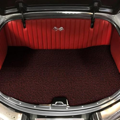 Automotive Loop Pile Carpet, Car Upholstery for Floor Mats, Trunk, Dashboard, Speaker Box, Door Panel, Replacement Carpeting for Vehicle Interior, Truck, Boat, 40”W (Maroon)