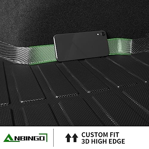 ANBINGO®Fit for Toyota RAV4 Floor Mats 2019-2025(Not Fit Hybrid) All Weather TPE Mats Custom Fit for Floor Liner for Toyota RAV 4 LE/XLE/Limited/TRD/Adventure Front and Rear 2 Row Car Mats,Black - size: SET-RAV4 2019-2025
