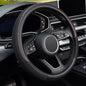 16 inch Steering Wheel Cover, Black Microfiber Leather Viscose, Breathable, Compatible for F150 F250 F350 Ram 4Runner Tacoma Tundra Range Rover - color: black, size: Large size[15.5''-16'']