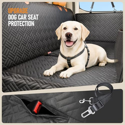 Dog Car Seat Cover for Back Seat, Hard Bottom Back Seat Extender, Back Seat Pet Cover for Dogs - Supports 400lbs, Back Seat Pet Cover, Dog Hammock for Full-Size Trucks/SUVs - size: Full-size Truck/SUV