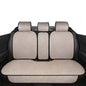 Breathable Back Seat Cover-Universal Rear Seat Mat for All Seasons, Car Rear Seat Protector with Polyester Silk Material, Non-Slip Bottom. Fits 95% of Sedans, SUVs, Vans.(Beige) - color: Beige-Rear seat