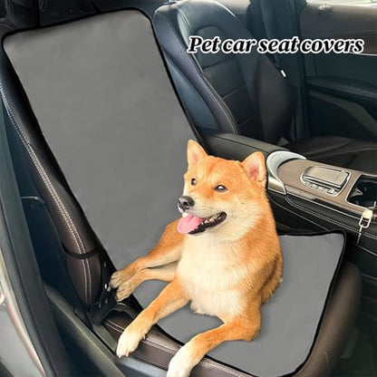 Pet Car Cover - Waterproof Seat Pad, Non Slip Cushion Protector, Soft Sturdy Easy Install, Interactive Keeps Seats Clean, Excellent Pet Travel Gear, Family Road Trip Sedan Truck 41.73x19.29 Inches - color: Dark Gray