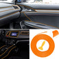 5M/16.4Ft Car Interior Moulding Trim, Universal Car Interior Trim Strips Car Interior Decorative DIY Door Dashboard Gap Trim Strip with Installing Tool (Orange)