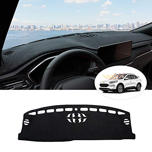 Autorder Dashboard Cover Mat for Ford Escape 2020-2025 2026 Accessories Dash Cover Suede Dash Mat Sunshade Glare UV Rays Protector - size: 2020-2026 Ford Escape
