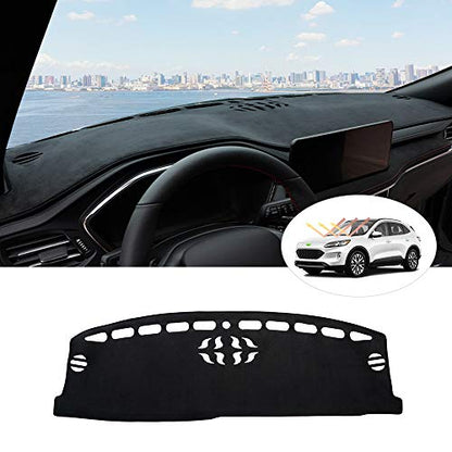 Autorder Dashboard Cover Mat for Ford Escape 2020-2025 2026 Accessories Dash Cover Suede Dash Mat Sunshade Glare UV Rays Protector - size: 2020-2026 Ford Escape