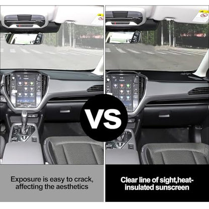 Dashboard Cover Mat for Subaru 2024 2025 2026 Crosstrek Accessories Black Flannel Material Anti-Slip Dash Cover Mat Sunshade Glare UV Rays Protector - size: for Subaru 2024-2026 Crosstrek