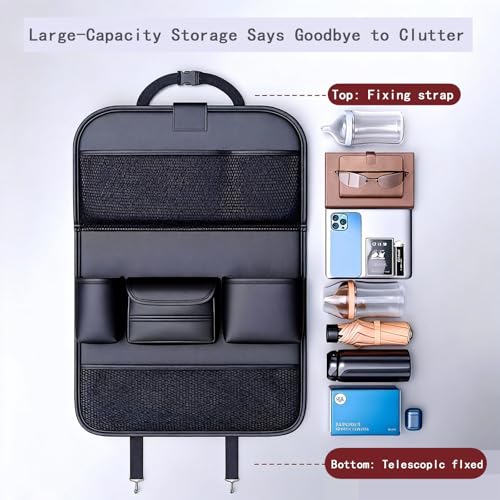 1 Pack - Car Organizer, Back Seat Car Organizer, Back Seat Organizer, Seat Back Organizer.(Black)