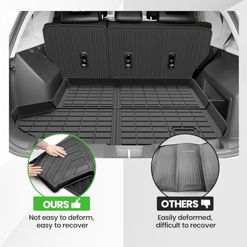 Cargo Liner for Jeep Compass/Patriot 2007-2016 & 2007-2012 Dodge Caliber, All Weather Cargo Mats for Compass Accessories, Heavy Duty TPE Trunk Mat, Car Accessories - size: 1)Jeep Compass 07-16