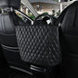 eing Car Organizers And Storage Purse Holder, Large Capacity Car Net Pocket Handbag Holder, Automotive Consoles & Backseat Organizer, Leather Back Seat Bag Between Car Front Seats, Black - color: Black