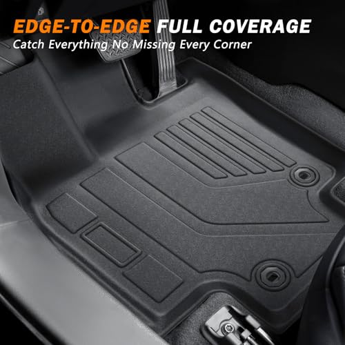 KUST Floor Mats Cargo Mat Set for 2021-2025 2026 Chevy/Chevrolet Suburban & GMC Yukon XL, All Weather Trunk Mat Backrest Mat for Suburban/Yukon XL Accessories TPE Rubber Liners (7 Seater Only) - style: For │ Suburban 7 Seats 2021-2026 │ Full Set