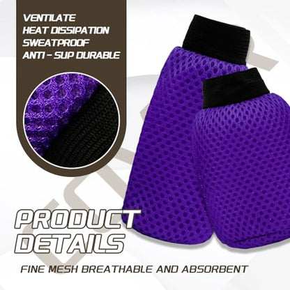2 PCS Car Gear Shift Knob Cover & Car Handbrake Cover, Anti-Slip Breathable Comfortable Handbrake Gear Shift Protector, Car Interior Accessories Universal for Most Car
